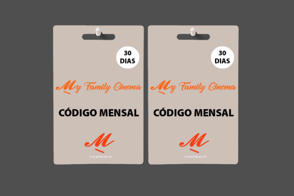 Combo My Family Cinema 60 dias | Eppi Cinema 60 dias (2 códigos de 30 dias)