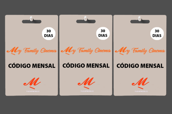 Combo My Family Cinema 90 dias | Eppi Cinema 90 dias (3 códigos de 30 dias)